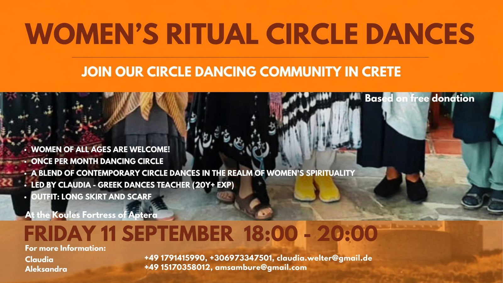 Womens ritual circle dances with Claudia Welter, september 2026